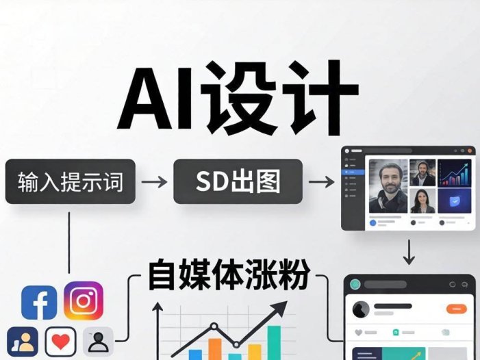 人人都是AI设计师：SD出图+自媒体涨粉一站教学，告别图文素材焦虑，AI设计让你轻松避开内卷
