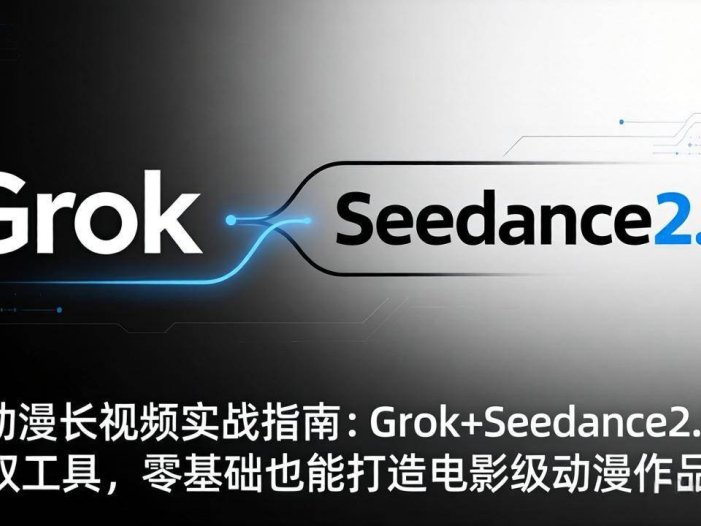 AI动漫长视频实战指南：Grok+Seedance2.0双工具，零基础也能打造电影级动漫作品