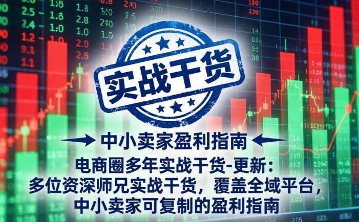 电商圈多年实战干货-更新5月20：多位资深师兄实战干货/覆盖全域平台，中小卖家可复制的盈利指南