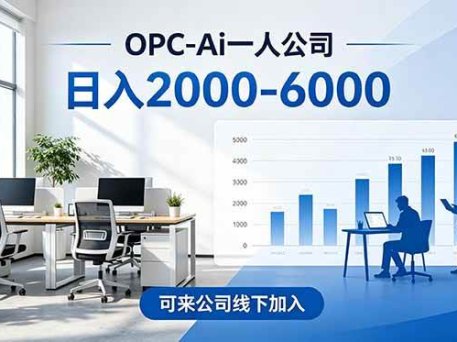 2026创业新风口—OPC一人公司模式震撼首发！日收益2000-6000+，项目绿色长久，安全稳健，合…